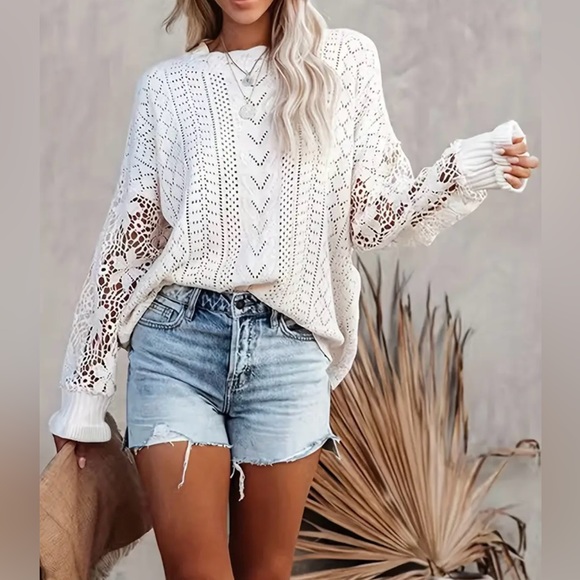 Sweaters - Boutique Bohemian Crochet Sweater